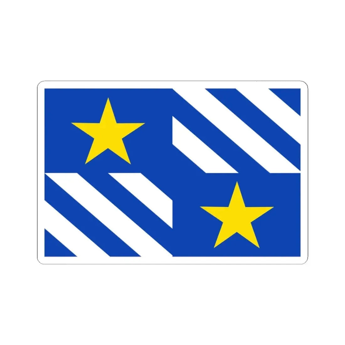 Olen vlag (Belgium) STICKER Vinyl Kiss-Cut Decal 3 Inch White - The Sticker Space