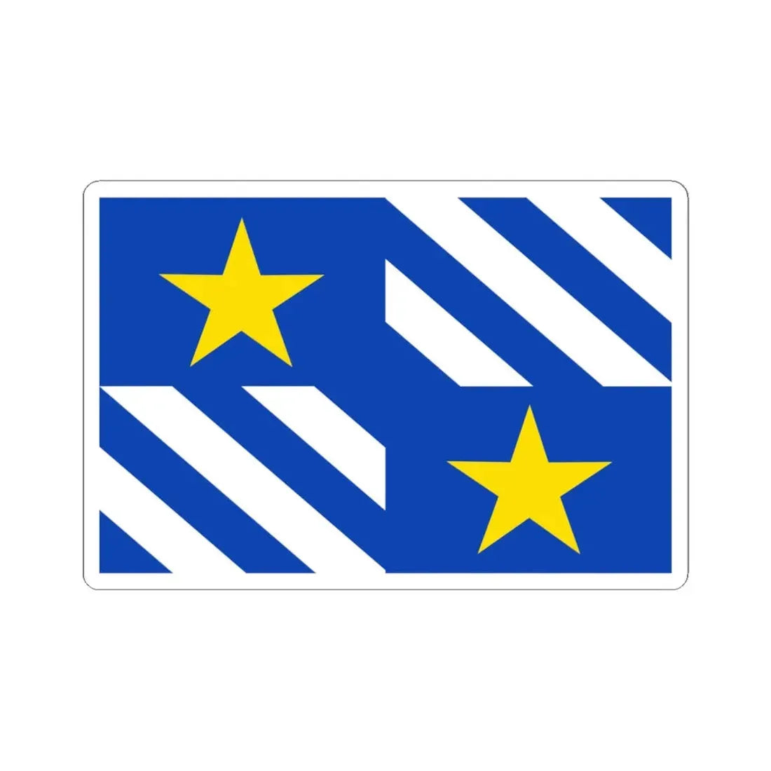 Olen vlag (Belgium) STICKER Vinyl Kiss-Cut Decal 4 Inch White - The Sticker Space