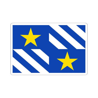 Olen vlag (Belgium) STICKER Vinyl Kiss-Cut Decal 4 Inch White - The Sticker Space