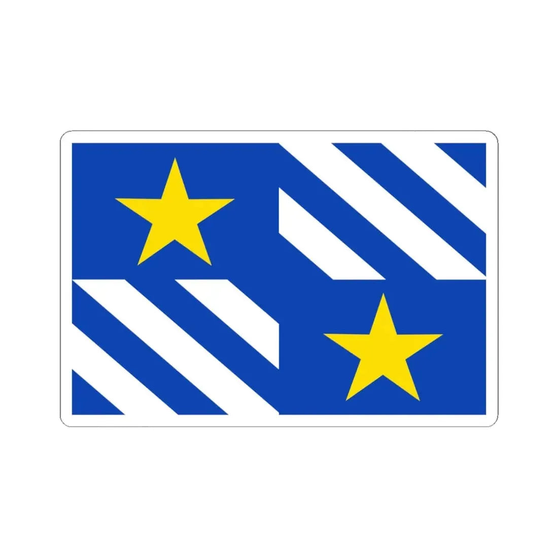 Olen vlag (Belgium) STICKER Vinyl Kiss-Cut Decal 6 Inch White - The Sticker Space