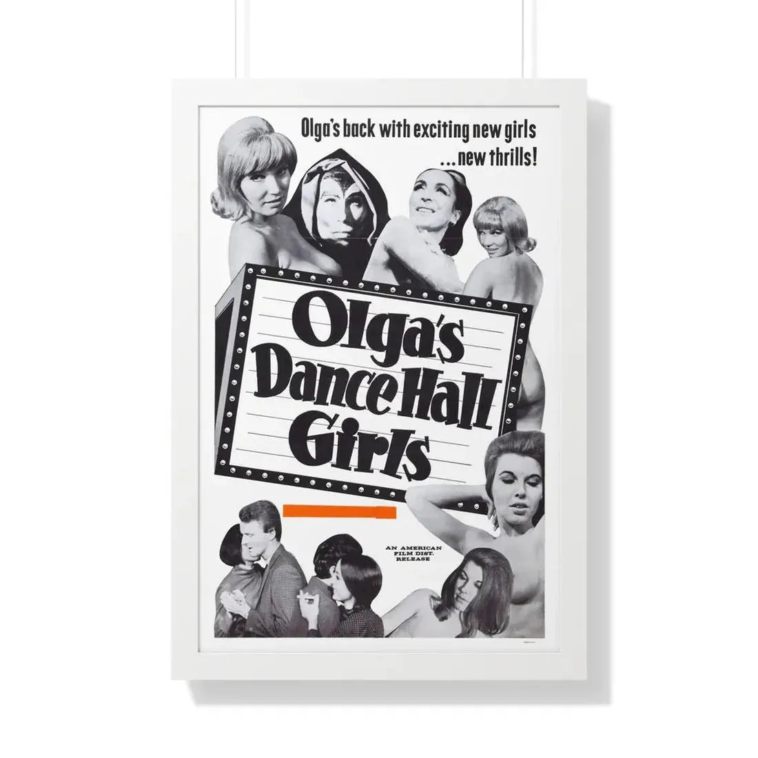 OLGA'S DANCE HALL GIRLS 1969 - Framed Movie Poster - The Sticker Space