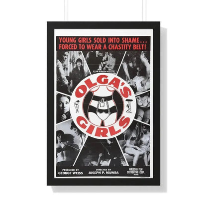 OLGA'S GIRLS 1964 - Framed Movie Poster 20" x 30" Black - The Sticker Space