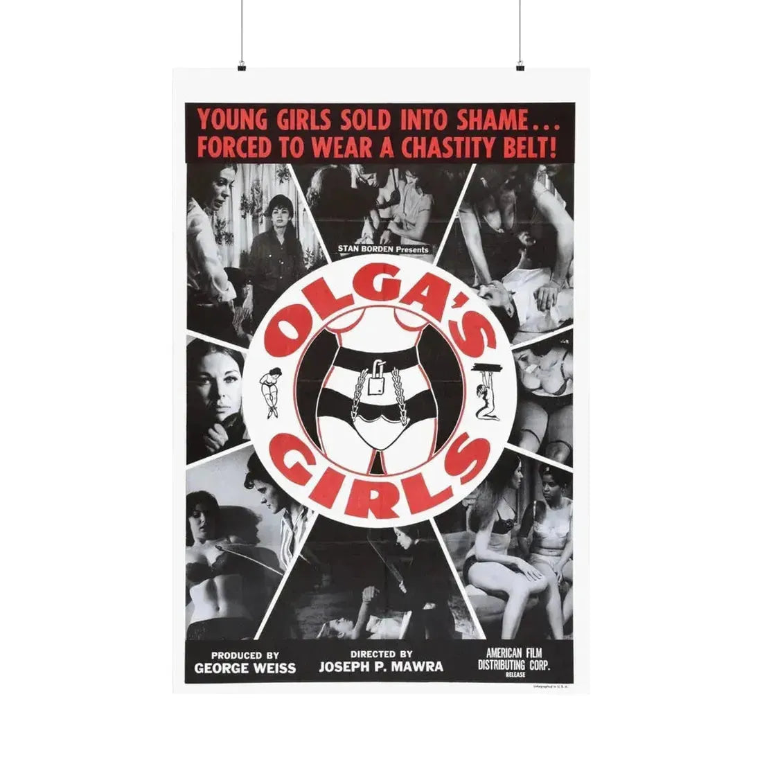 OLGA'S GIRLS 1964 - Paper Movie Poster 36" x 54" Matte - The Sticker Space