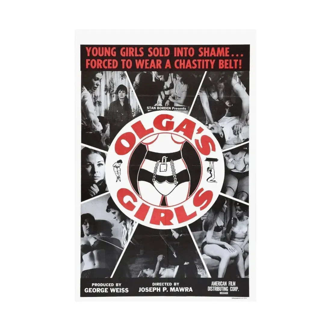 OLGA'S GIRLS 1964 - Paper Movie Poster - The Sticker Space