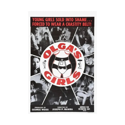 OLGA'S GIRLS 1964 - Paper Movie Poster - The Sticker Space