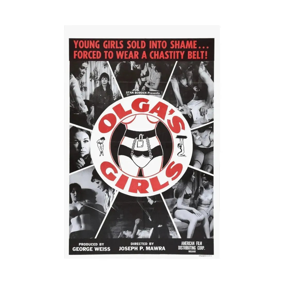 OLGA'S GIRLS 1964 - Paper Movie Poster - The Sticker Space