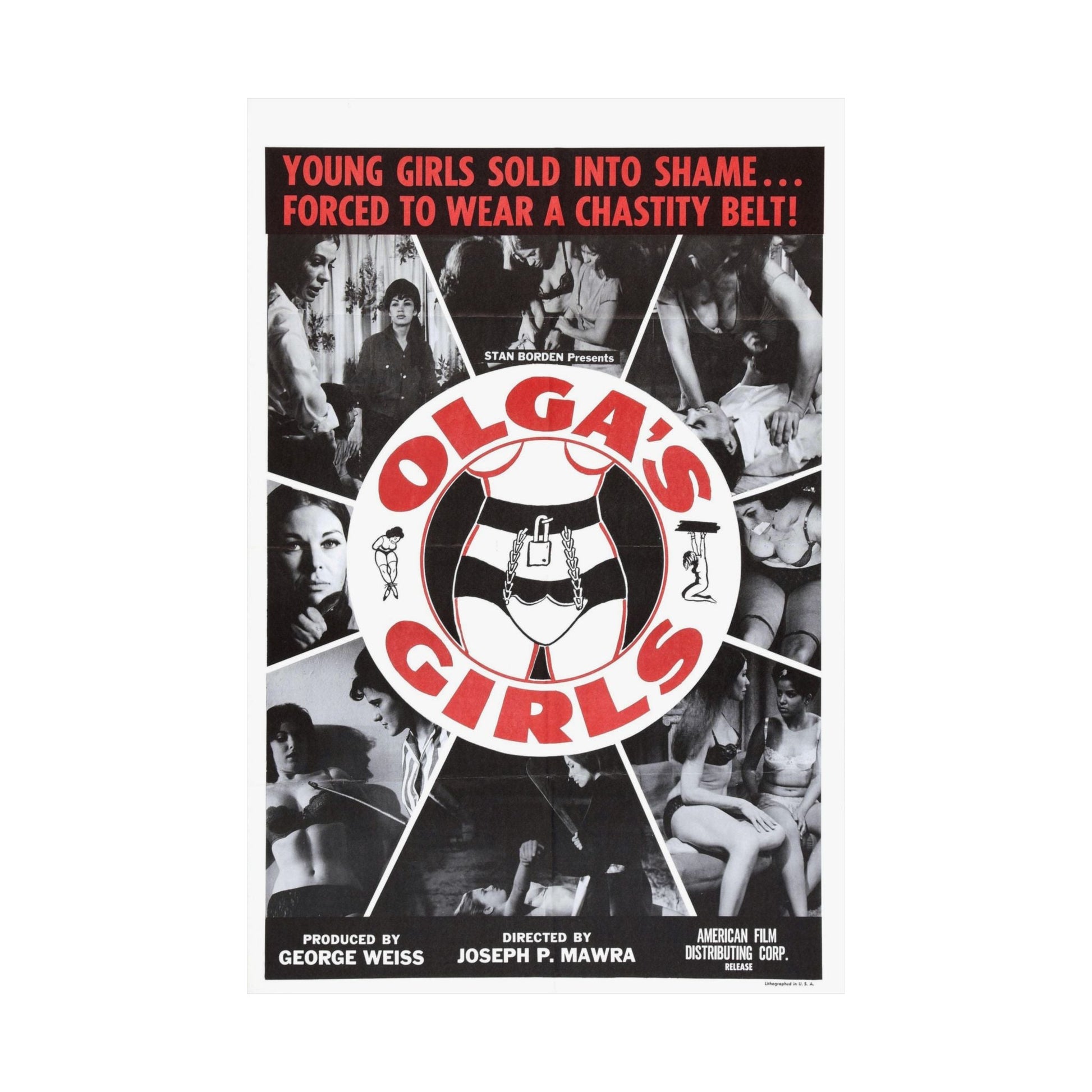 OLGA'S GIRLS 1964 - Paper Movie Poster-The Sticker Space