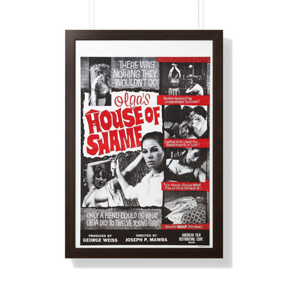 OLGA'S HOUSE OF SHAME 1964 - Framed Movie Poster-20" x 30"-The Sticker Space