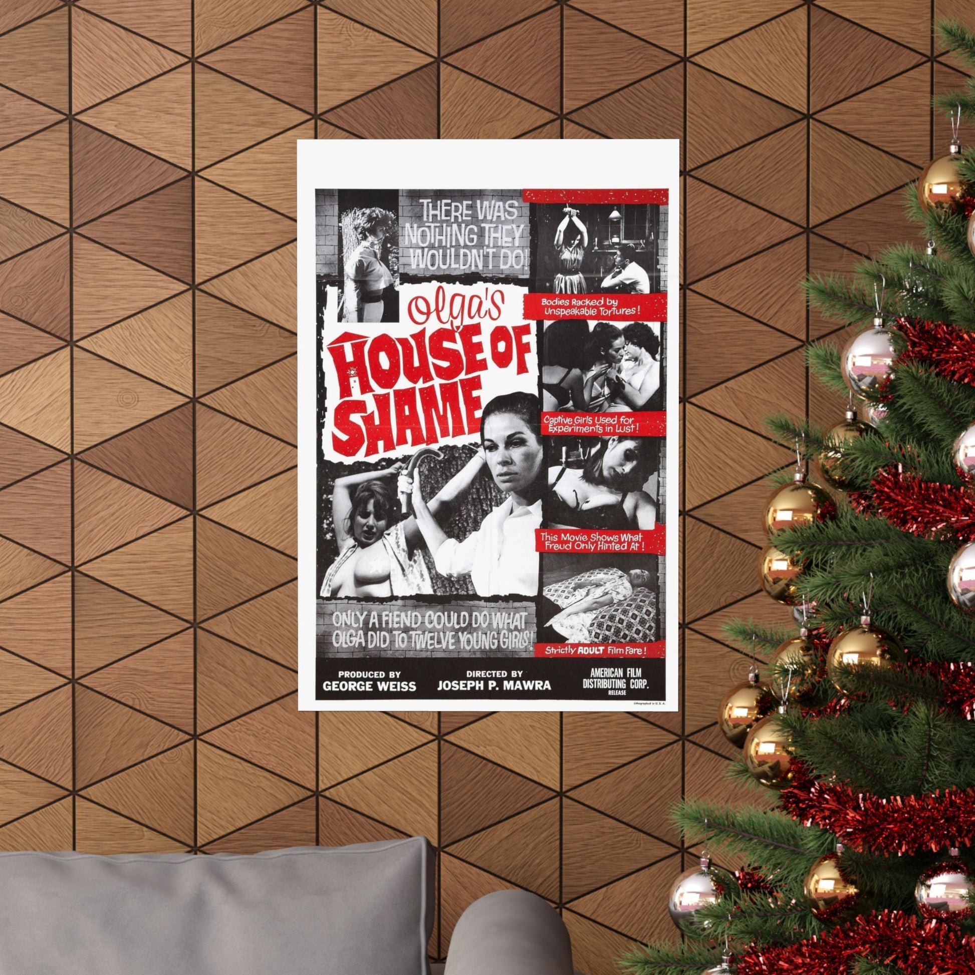 OLGA'S HOUSE OF SHAME 1964 - Paper Movie Poster-The Sticker Space