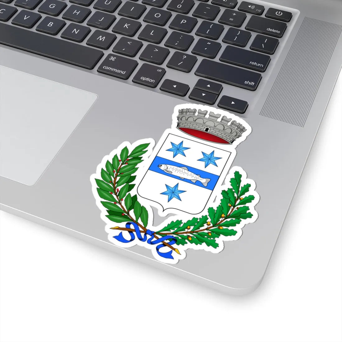 Olivetta San Michele-Stemma (Italy) (Coat of Arms) STICKER Vinyl Kiss-Cut Decal - The Sticker Space