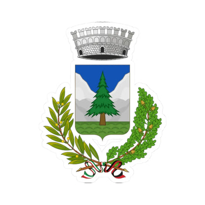 Ollomont-Stemma (Italy) (Coat of Arms) STICKER Vinyl Kiss-Cut Decal 2 Inch White - The Sticker Space