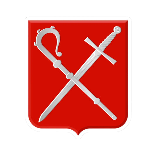 Olne wapen (Belgium) (Coat of Arms) STICKER Vinyl Kiss-Cut Decal 2 Inch White - The Sticker Space