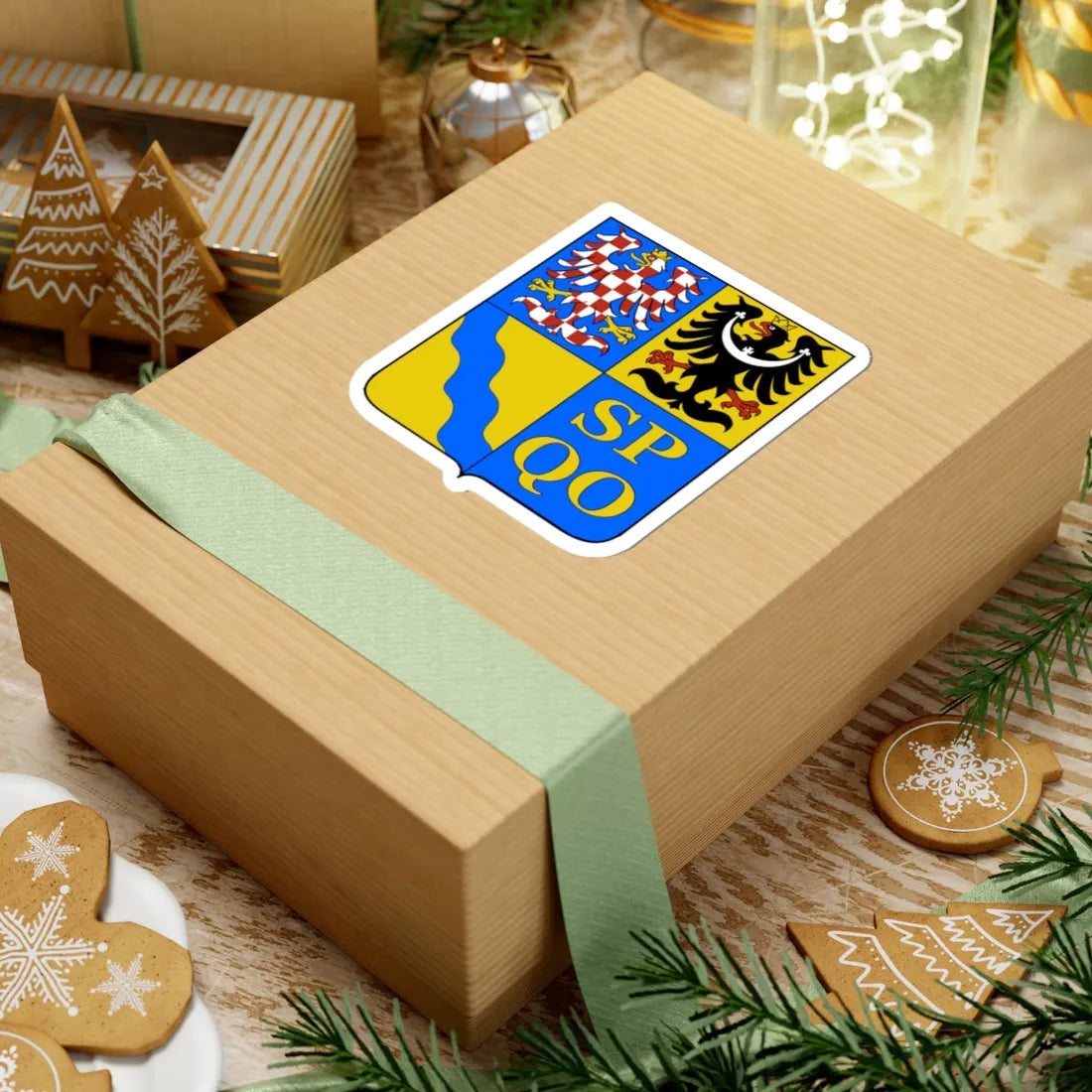 Olomouc Region CoA CZ (Czech Republic) (Coat of Arms) STICKER Vinyl Kiss-Cut Decal - The Sticker Space