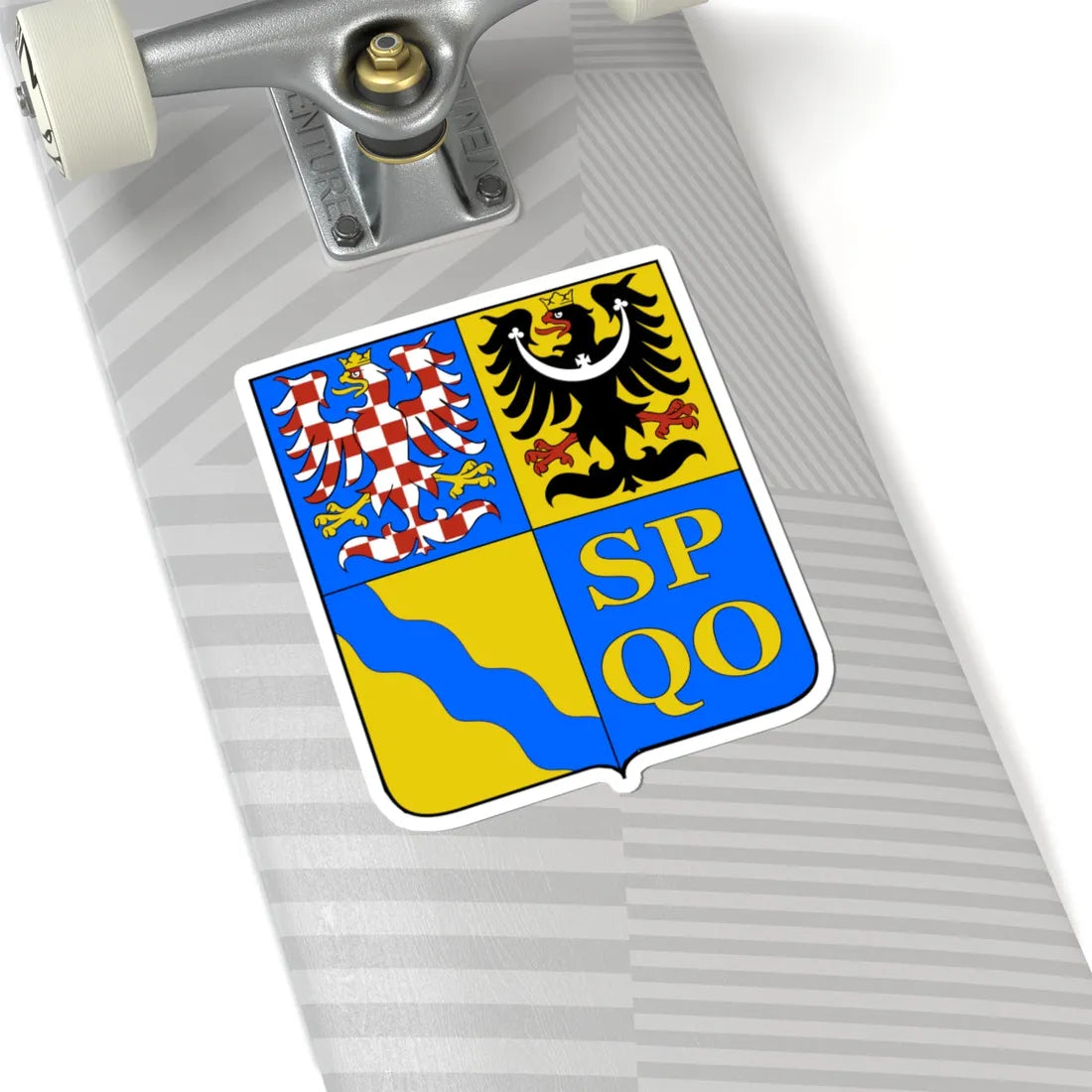 Olomouc Region CoA CZ (Czech Republic) (Coat of Arms) STICKER Vinyl Kiss-Cut Decal - The Sticker Space