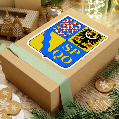 Olomouc Region CoA CZ (Czech Republic) (Coat of Arms) STICKER Vinyl Kiss-Cut Decal - The Sticker Space