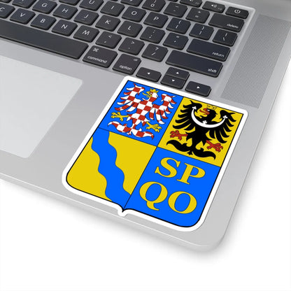 Olomouc Region CoA CZ (Czech Republic) (Coat of Arms) STICKER Vinyl Kiss-Cut Decal - The Sticker Space