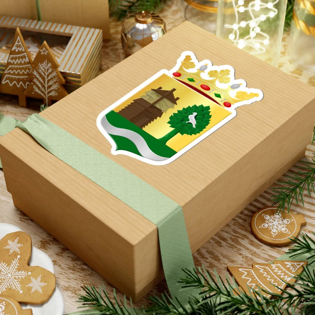 Olst-Wijhe wapen (Netherlands) (Coat of Arms) STICKER Vinyl Kiss-Cut Decal - The Sticker Space