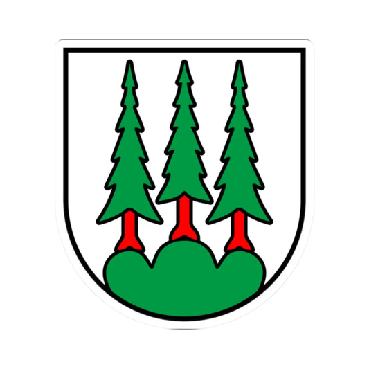 Olten-blason (Switzerland) (Coat of Arms) STICKER Vinyl Kiss-Cut Decal 2 Inch White - The Sticker Space