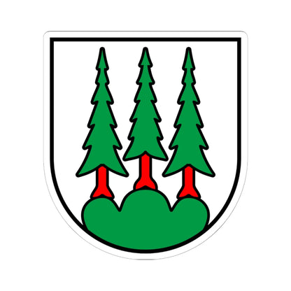 Olten-blason (Switzerland) (Coat of Arms) STICKER Vinyl Kiss-Cut Decal 6 Inch White - The Sticker Space