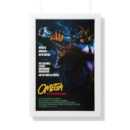 OMEGA SYNDROME 1986 - Framed Movie Poster 20" x 30" White - The Sticker Space