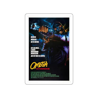 OMEGA SYNDROME 1986 Movie Poster STICKER Vinyl Die-Cut Decal 5 Inch - The Sticker Space