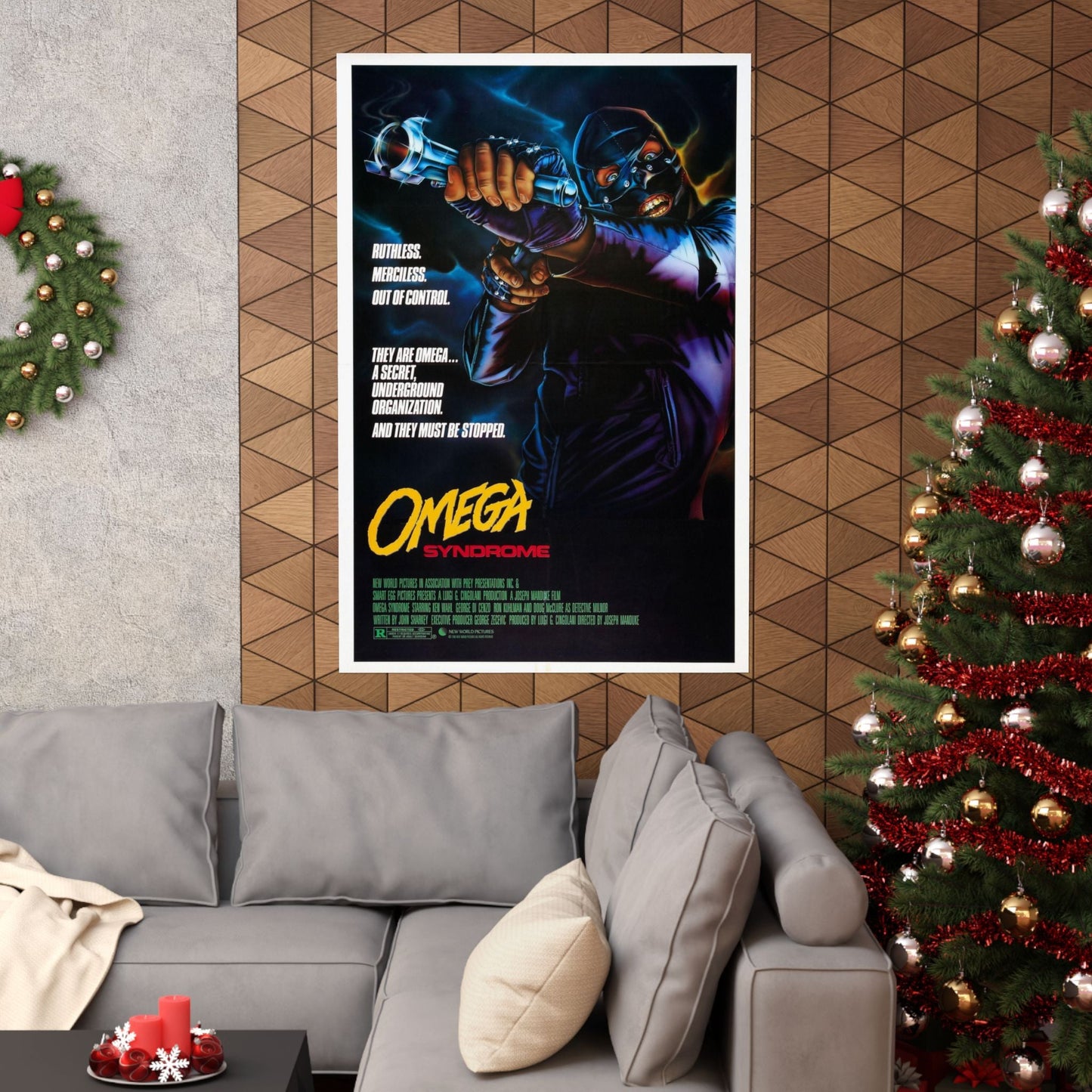 OMEGA SYNDROME 1986 - Paper Movie Poster-The Sticker Space