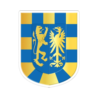Ommen ambt wapen (Netherlands) (Coat of Arms) STICKER Vinyl Kiss-Cut Decal 6 Inch White - The Sticker Space