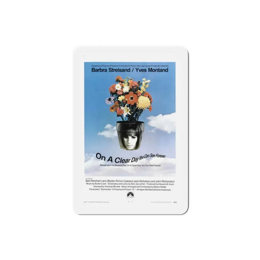 On a Clear Day You Can See Forever 1970 Movie Poster Refrigerator Magnet 2 Inch - The Sticker Space