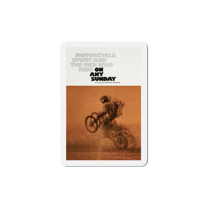 On Any Sunday 1971 Movie Poster Refrigerator Magnet 4 Inch - The Sticker Space