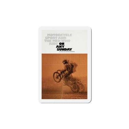 On Any Sunday 1971 Movie Poster Refrigerator Magnet 5 Inch - The Sticker Space