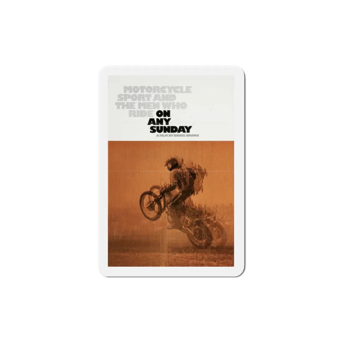 On Any Sunday 1971 Movie Poster Refrigerator Magnet - The Sticker Space