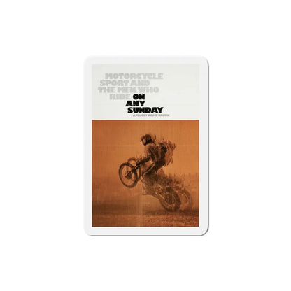 On Any Sunday 1971 Movie Poster Refrigerator Magnet - The Sticker Space