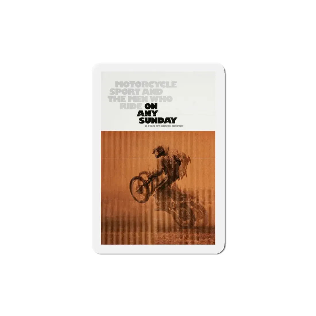 On Any Sunday 1971 Movie Poster Refrigerator Magnet - The Sticker Space