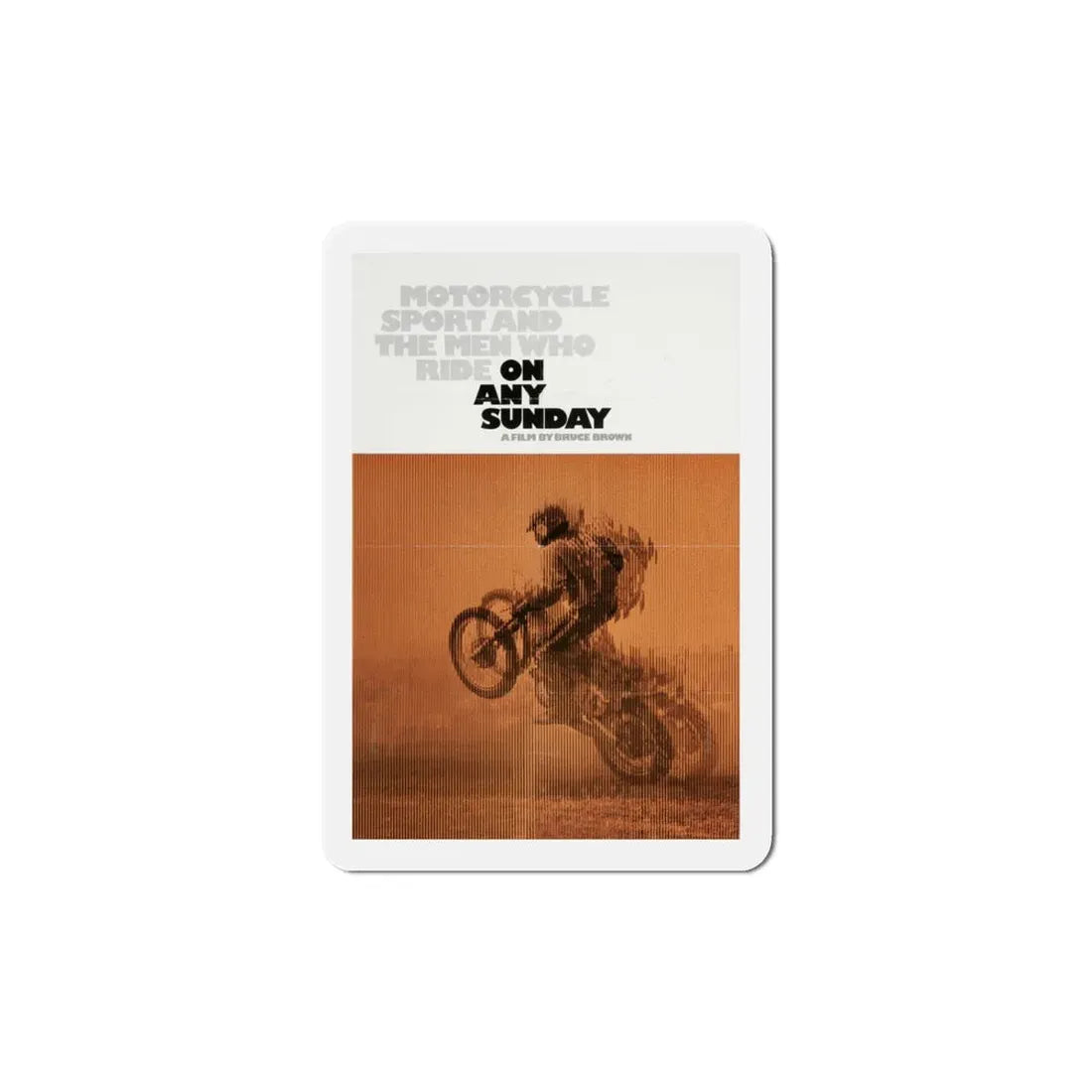 On Any Sunday 1971 Movie Poster Refrigerator Magnet - The Sticker Space