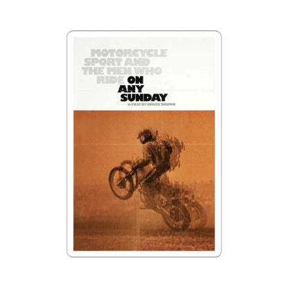 On Any Sunday 1971 Movie Poster STICKER Vinyl Die-Cut Decal 3 Inch - The Sticker Space