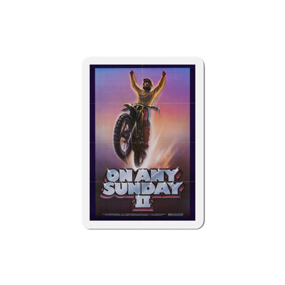 On Any Sunday II 1981 Movie Poster Die-Cut Magnet-4" x 4"-The Sticker Space