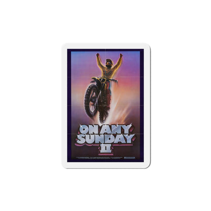 On Any Sunday II 1981 Movie Poster Die-Cut Magnet-5" x 5"-The Sticker Space