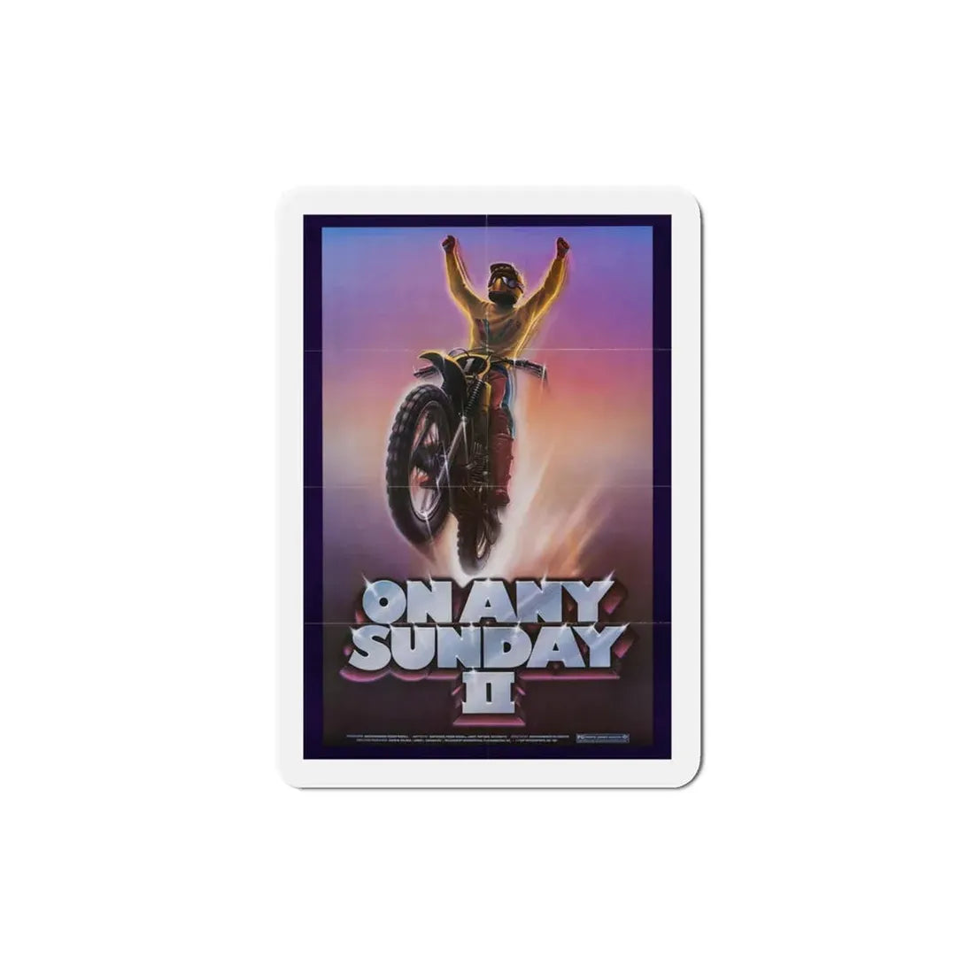 On Any Sunday II 1981 Movie Poster Refrigerator Magnet - The Sticker Space