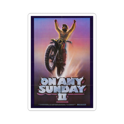 On Any Sunday II 1981 Movie Poster STICKER Vinyl Die-Cut Decal-2 Inch-The Sticker Space