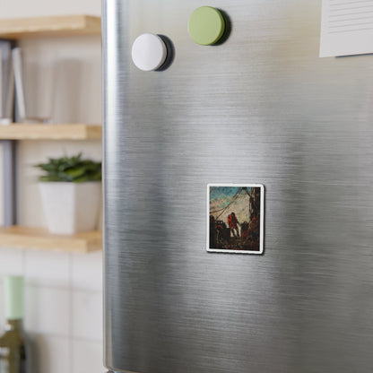 On Deck, Treasure Island interior illustration (Magazine Illustration) Refrigerator Magnet-The Sticker Space