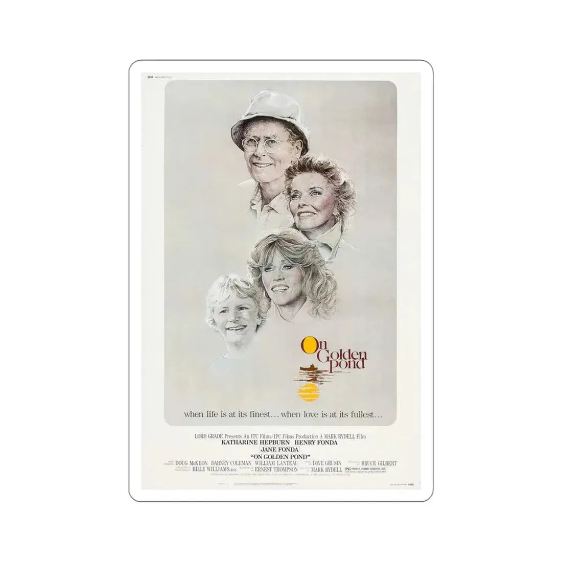 On Golden Pond 1981 Movie Poster STICKER Vinyl Die-Cut Decal 5 Inch - The Sticker Space