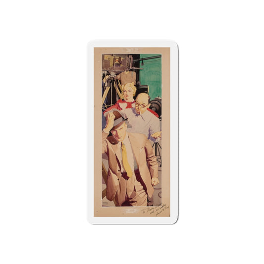 On Set, magazine story illustration, 1934 (Magazine Illustration) Refrigerator Magnet-6 × 6"-The Sticker Space