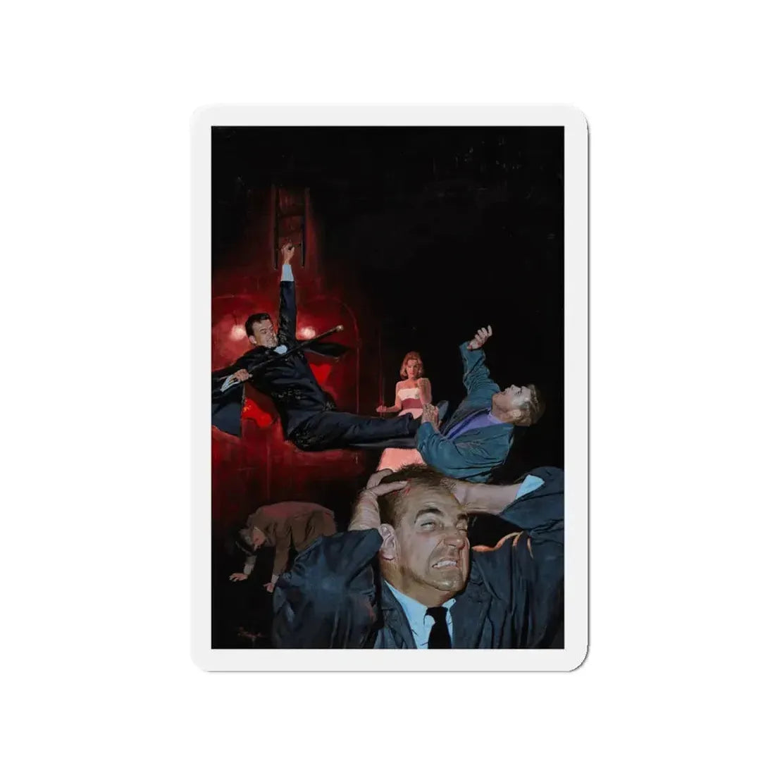 On Stage, comic book, Dell Comics, 1962 (Magazine Illustration) Refrigerator Magnet 3 Inch - The Sticker Space