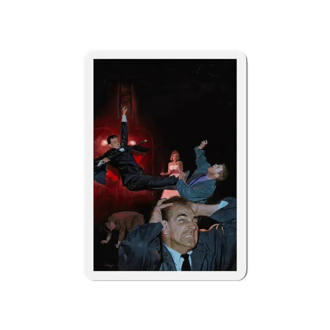 On Stage, comic book, Dell Comics, 1962 (Magazine Illustration) Refrigerator Magnet 6 Inch - The Sticker Space