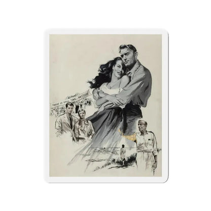 On the Beach, movie advertisement, 1959 (2) (Magazine Illustration) Refrigerator Magnet 3 Inch - The Sticker Space