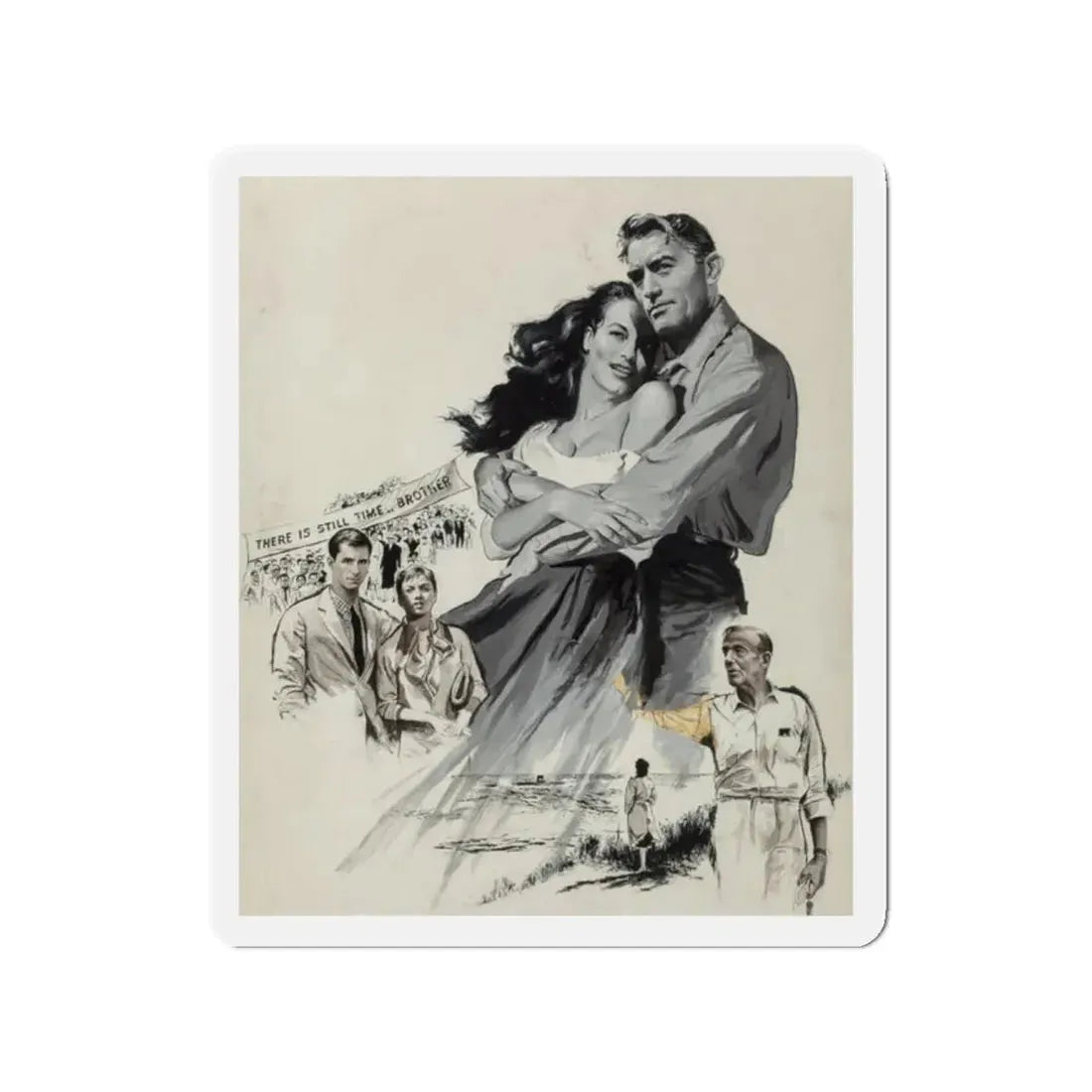 On the Beach, movie advertisement, 1959 (2) (Magazine Illustration) Refrigerator Magnet - The Sticker Space