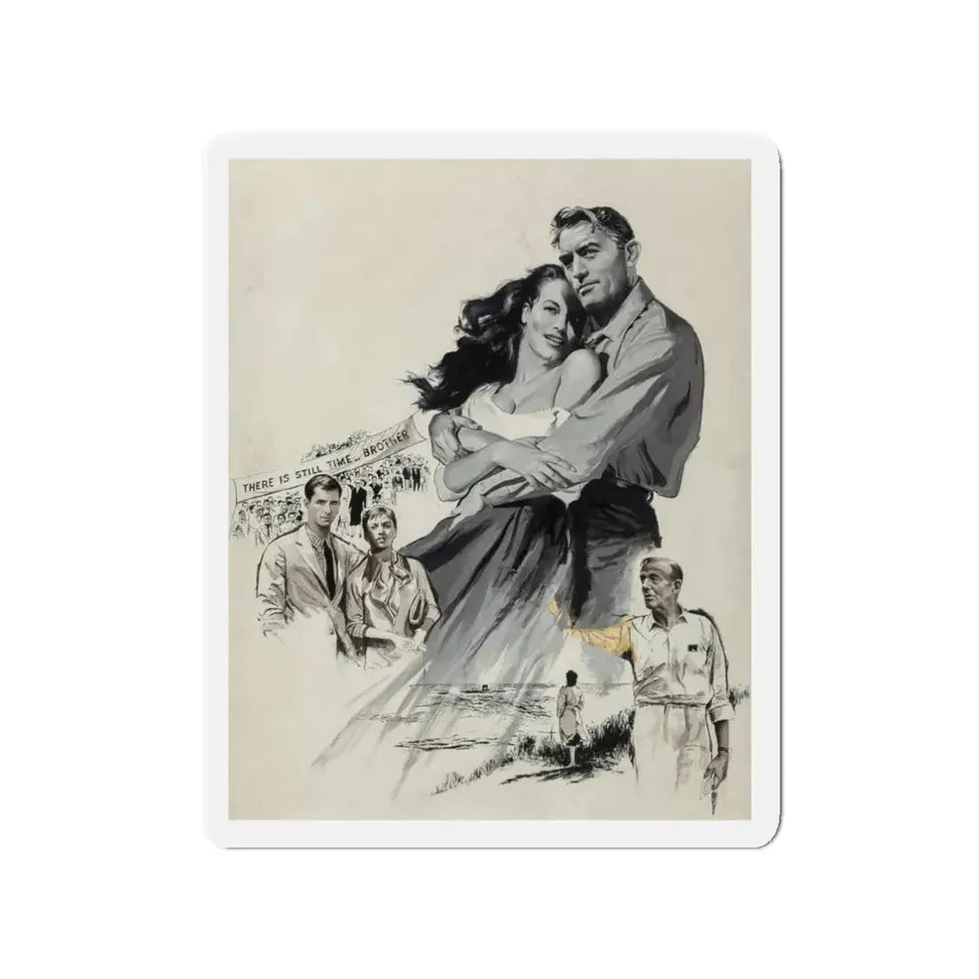 On the Beach, movie advertisement, 1959 (2) (Magazine Illustration) Refrigerator Magnet - The Sticker Space