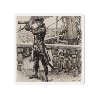 On the Lookout (Magazine Illustration) Refrigerator Magnet - The Sticker Space