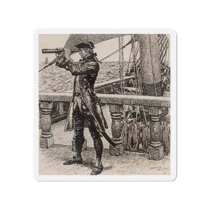 On the Lookout (Magazine Illustration) Refrigerator Magnet - The Sticker Space