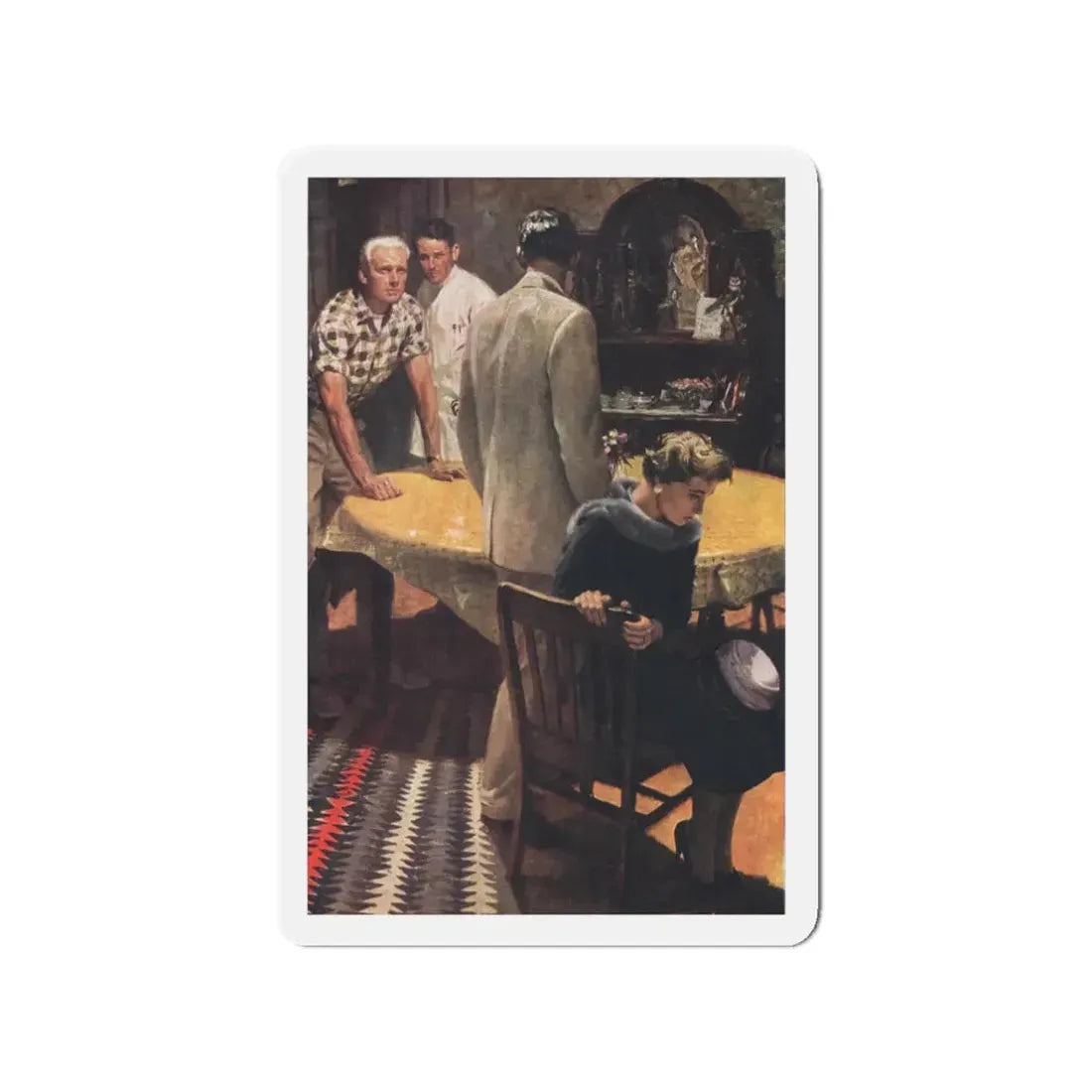 On the Mountain, Cosmopolitan, September 1959 (Magazine Illustration) Refrigerator Magnet - The Sticker Space